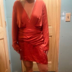 Brand new tags still on burnt orange dress